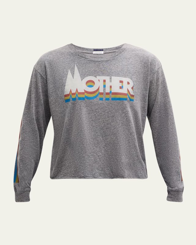 The Long-Sleeve Slouchy Logo Tee